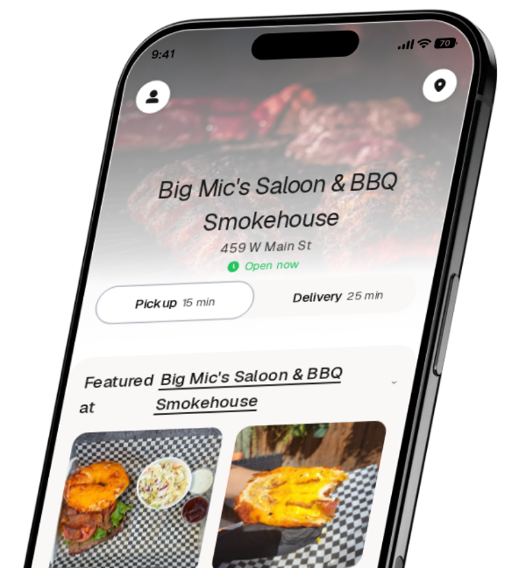 Big Mic's Saloon & BBQ Smokehouse app preview