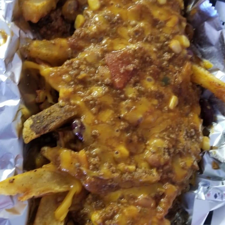 Delicious cheese fries